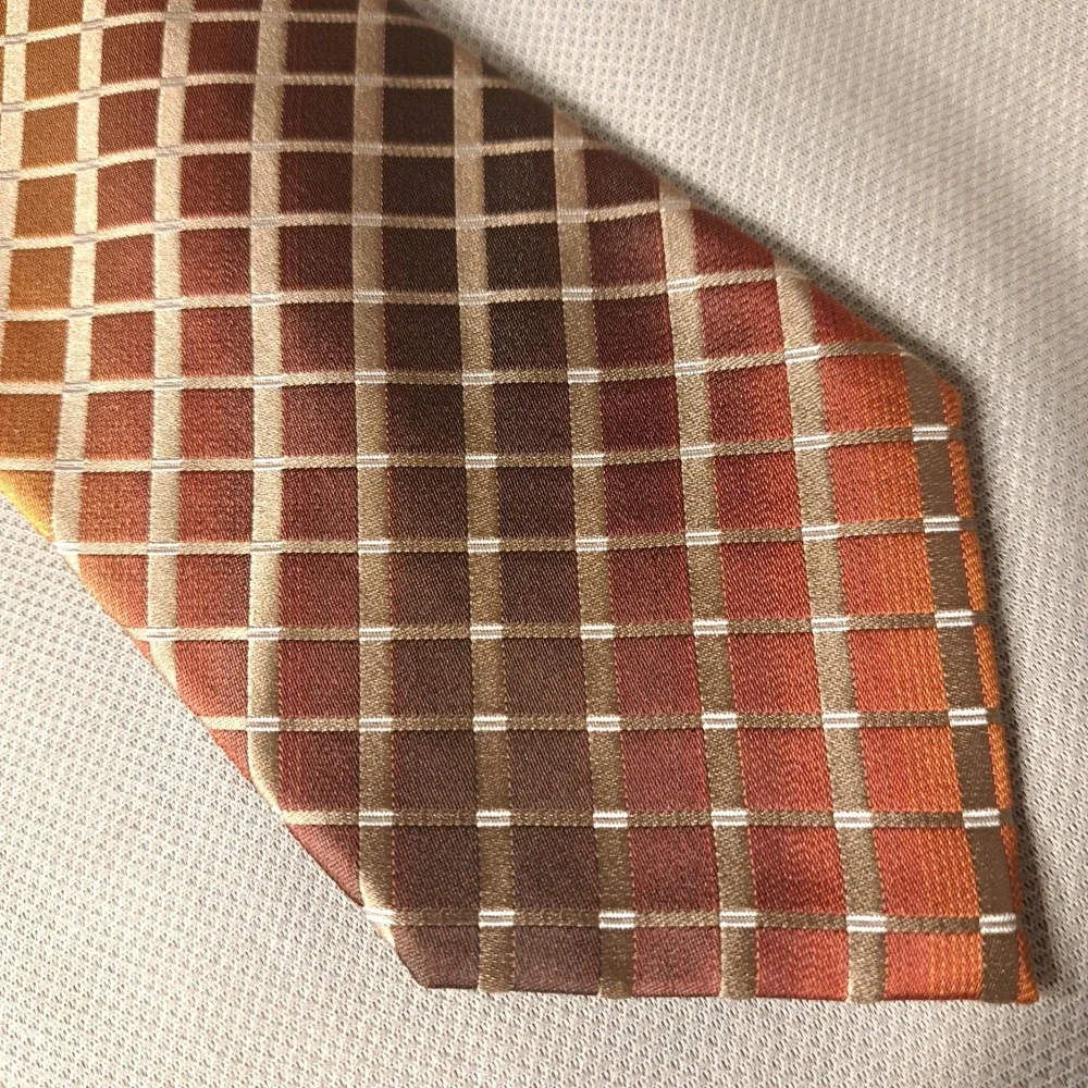 Alfani Men's Tie Multicolor 100% Silk Classic Hand Made In China‎